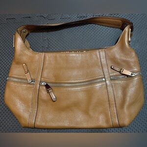 Tignanello Tan Leather Shoulder Bag